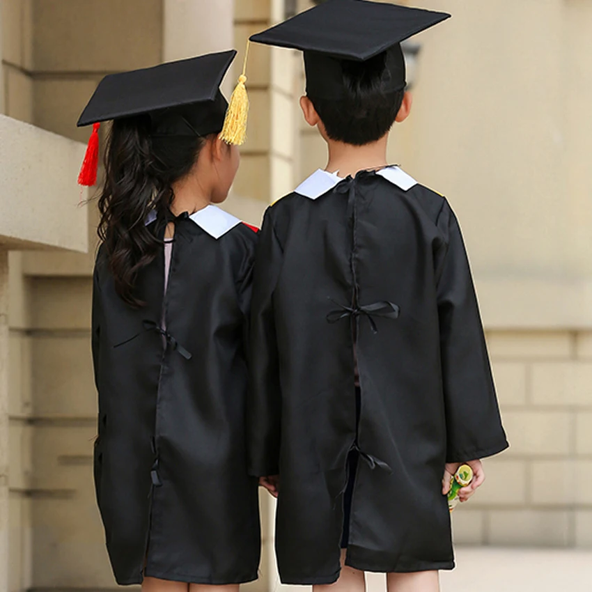 Детская школьная форма для начальной школы комплект одежды с шапочкой и накидкой