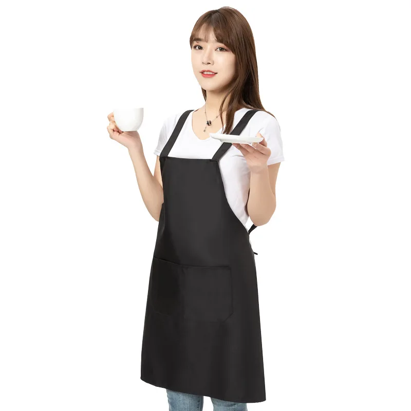 

2021 new high quality solid color apron Kitchen Apron