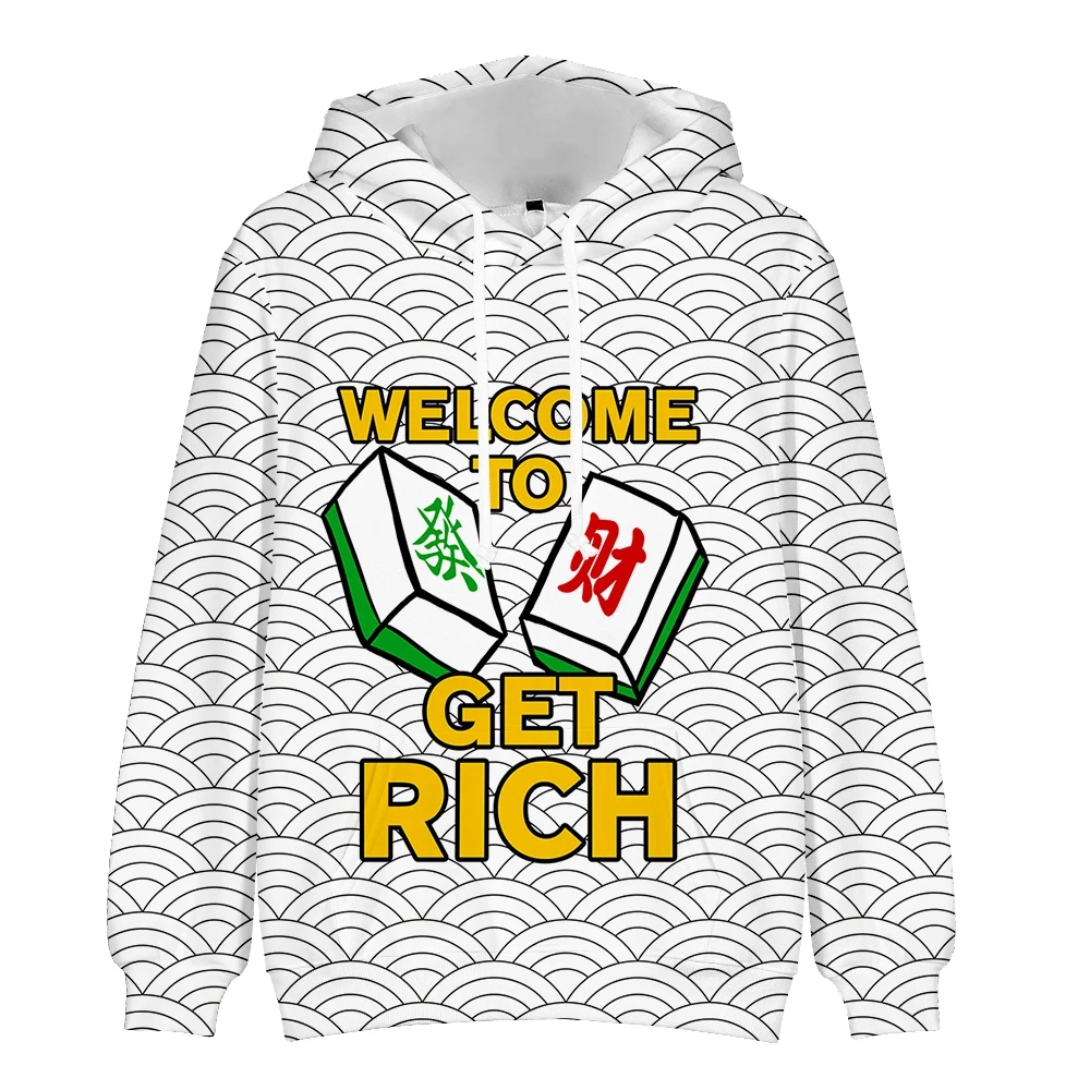 

Fashion men's Riches whole year 3D printed hoodie men's women's sweatshirt 3D Harajuku hip-hop style festive hoodie