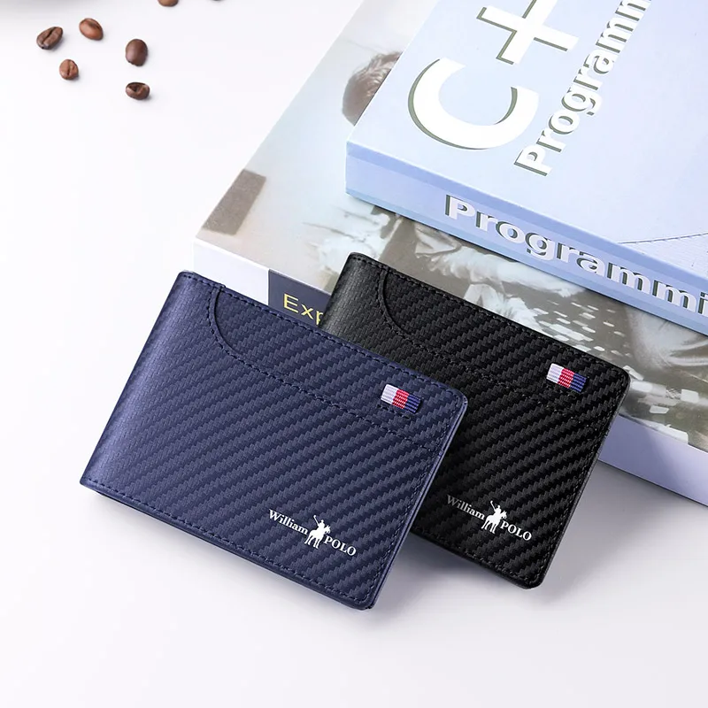 WILLIAMPOLO 2020New  Men's card bag leather leather ultra-thin driver's license holster mini bank card bag  pl195246