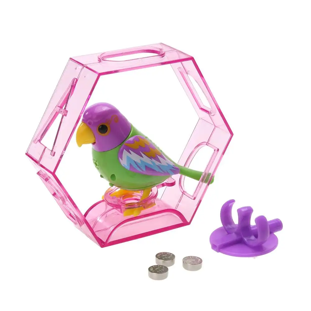 Пластик звук голоса Управление активировать щебетуны пение птиц детская игрушка