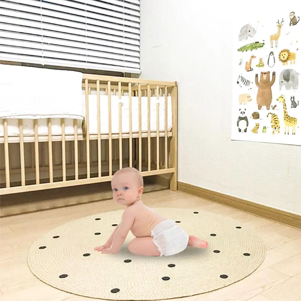 Натуральный круглый ковер уникальный ткацкий станок Плетеный джутовый набор