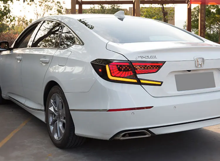 4 шт. автомобильный Стайлинг для Honda Accord задний светильник s- для Accord светодиодный задний фонарь+ сигнал поворота+ тормоз+ задний светодиодный светильник