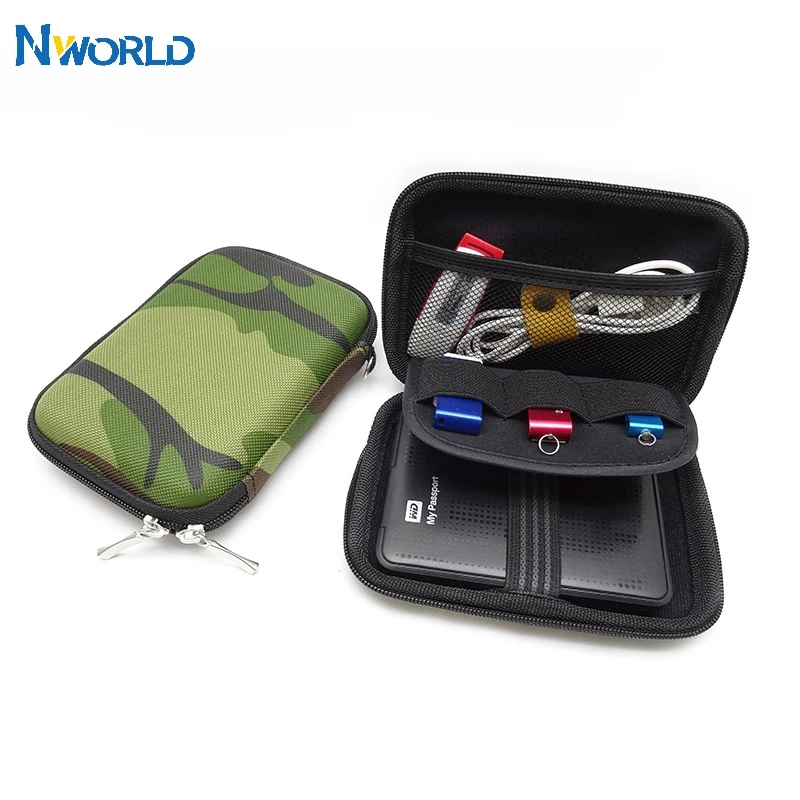 Nworld чехол для переноски 2 5 дюймов Power Bank Военный Зеленый USB внешний WD seagate HDD