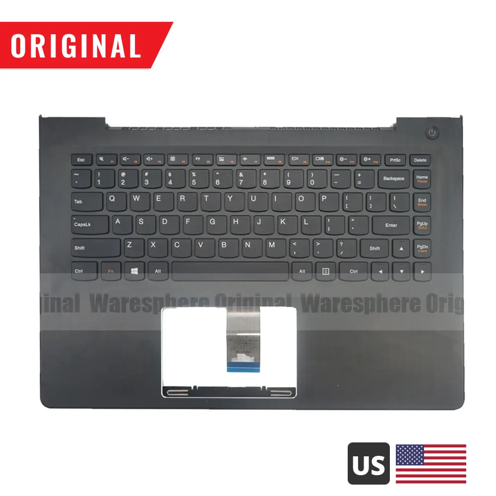 

Новая подставка для рук для Lenovo IdeaPad 500S-14ISK верхняя крышка с американской клавиатурой без подсветки 5CB0H71431