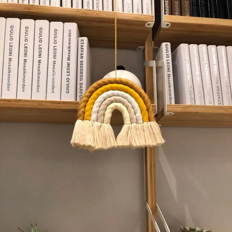 Макраме Радужная настенная подвесная декоративная цветная для домашнего декора