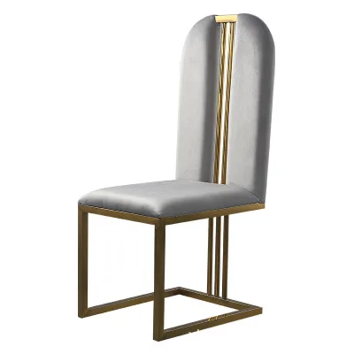 

creative dinning chair Furniture metal iron Modern Design Luxury velvet dining factory sell for dining Room restaurant