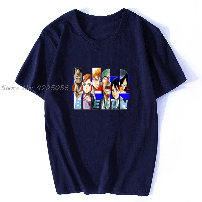Новая модная футболка новинка BLEACH Ichigo And Friends аниме принт с героями мультфильмов