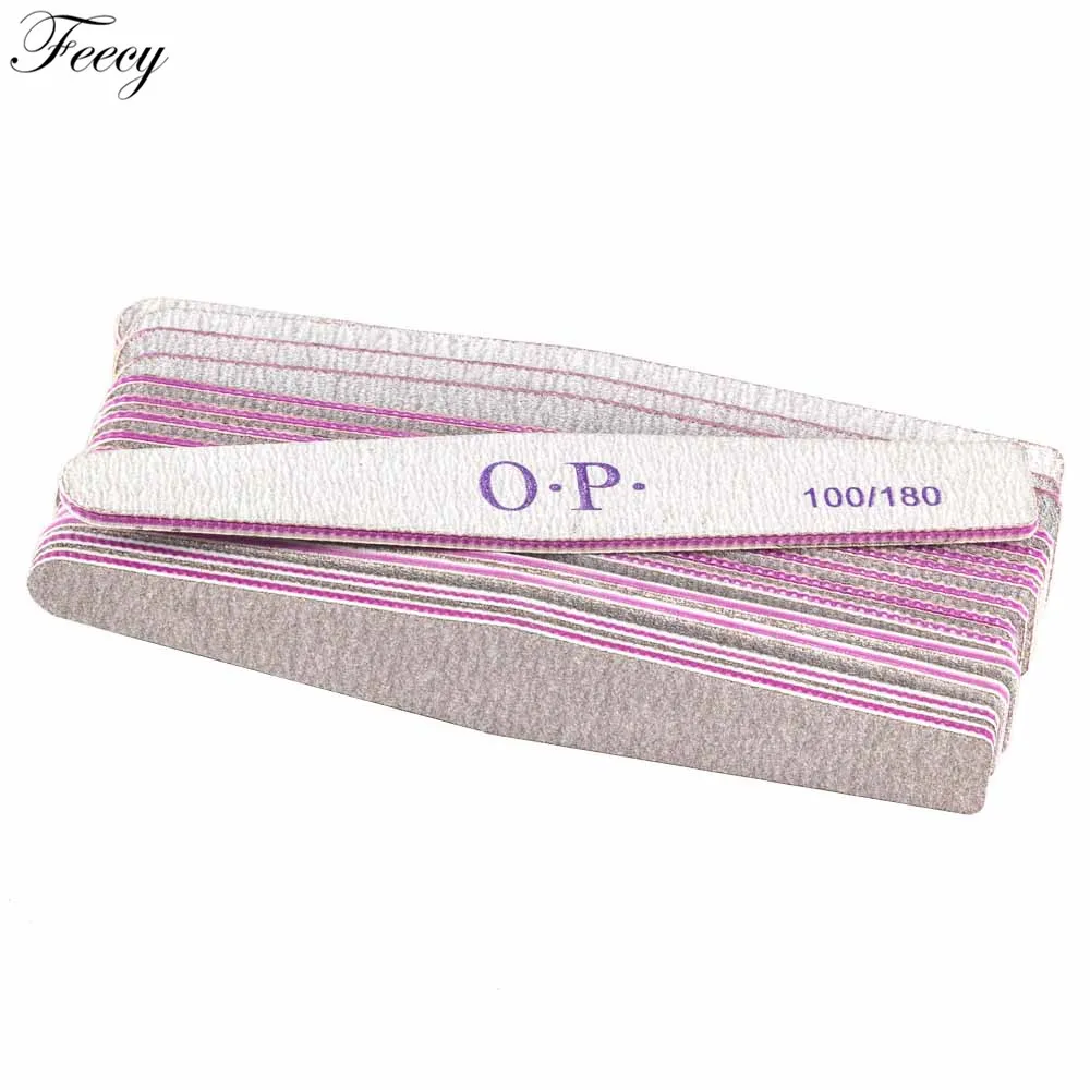 NF1003 10pcs Пилки для ногтей для маникюра 10 шт./лот 100/180 крепкая Толстая лодка наждачная бумага прочная шлифовальная зернистость песок серфинг инструмент для дизайна ногтей аксессуары - Цвет: NF1003 10pcs