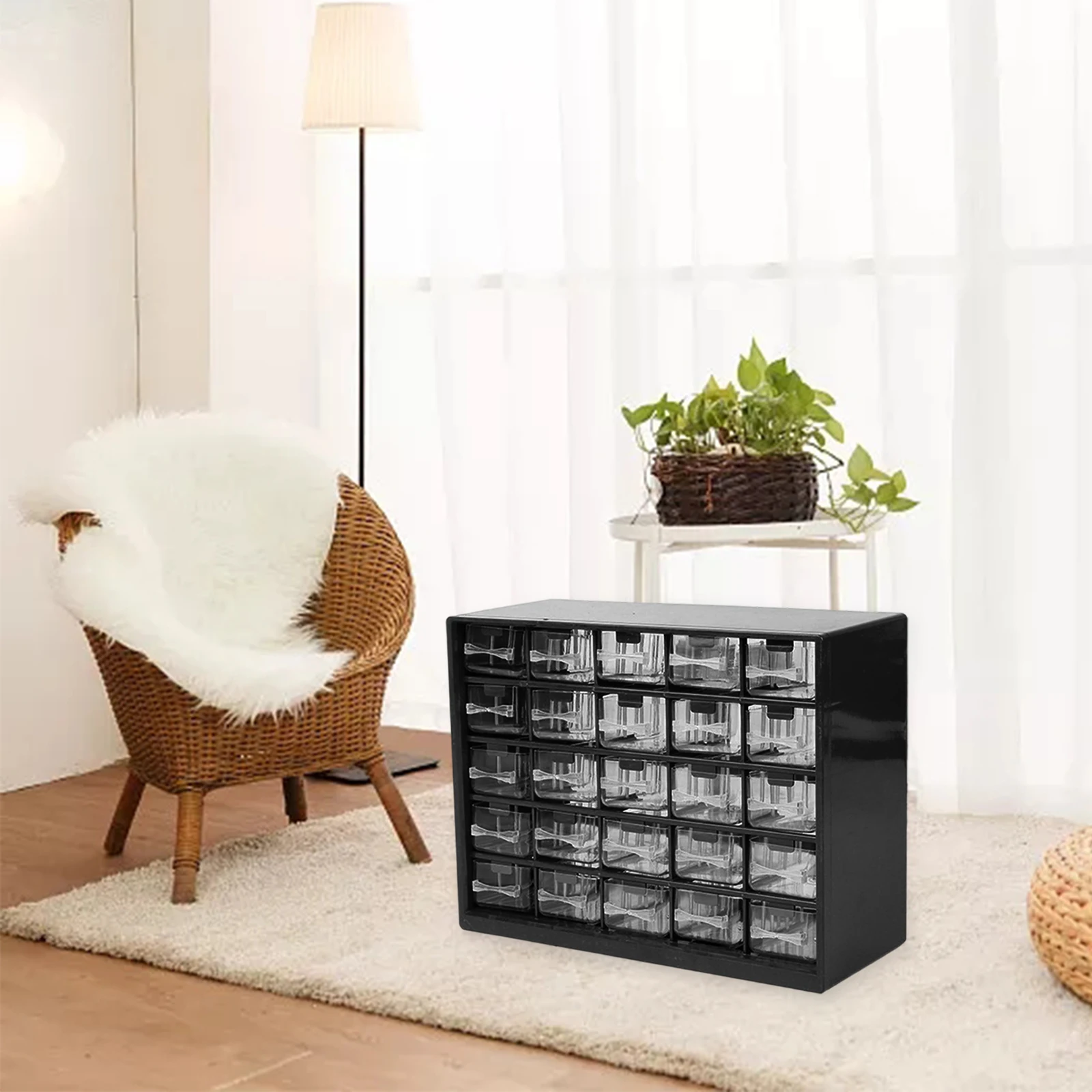 25 Drawer Parts Storage Box Classification Component Box Storage Organizer Bins Craft Supplies for Crafts Bolts Small Parts