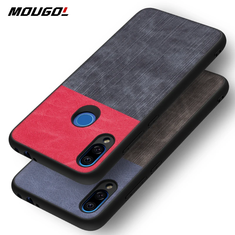Чехол для телефона Redmi Note 7 Pro джинсовая ткань Силиконовый Мягкий противоударный