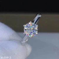 kjjeaxcmy fine jewelry mosang diamond 925 sterling silver new women ring support test trendy hot selling