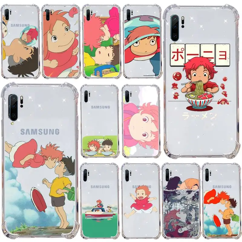 

Hayao Miyazaki ponyo Phone Case Transparent for Samsung s9 s10 s20 Huawei honor P20 P30 P40 xiaomi note mi 8 9 pro lite plus