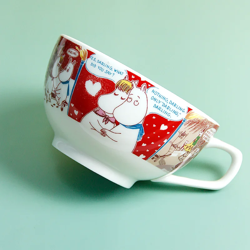 bowl Moomin Милая большая миска для лапши и тарелка набор чашка для Муми-троллей и миска для Муми-троллей - Цвет: bowl