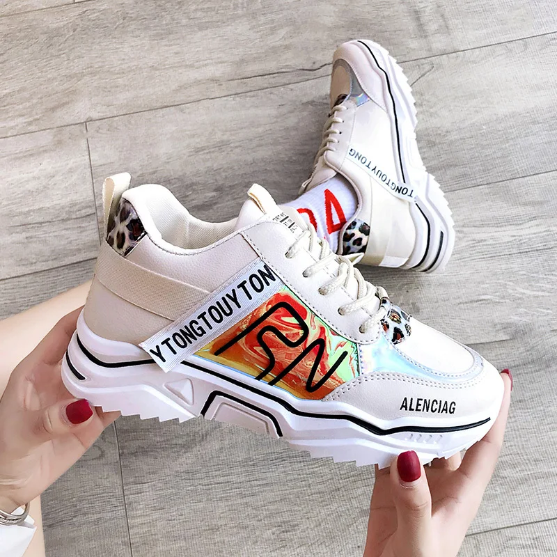 2020 Новая модная обувь с подошвой из вулканизированной резины женская