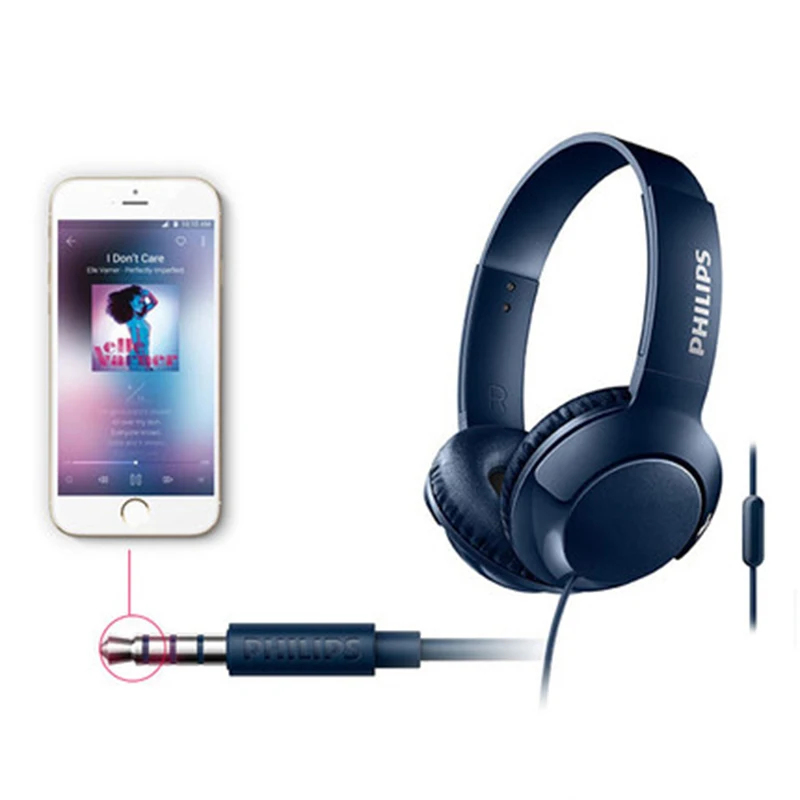 Оригинальные Проводные Наушники Philips SHL3075 с микрофоном головная повязка наушники