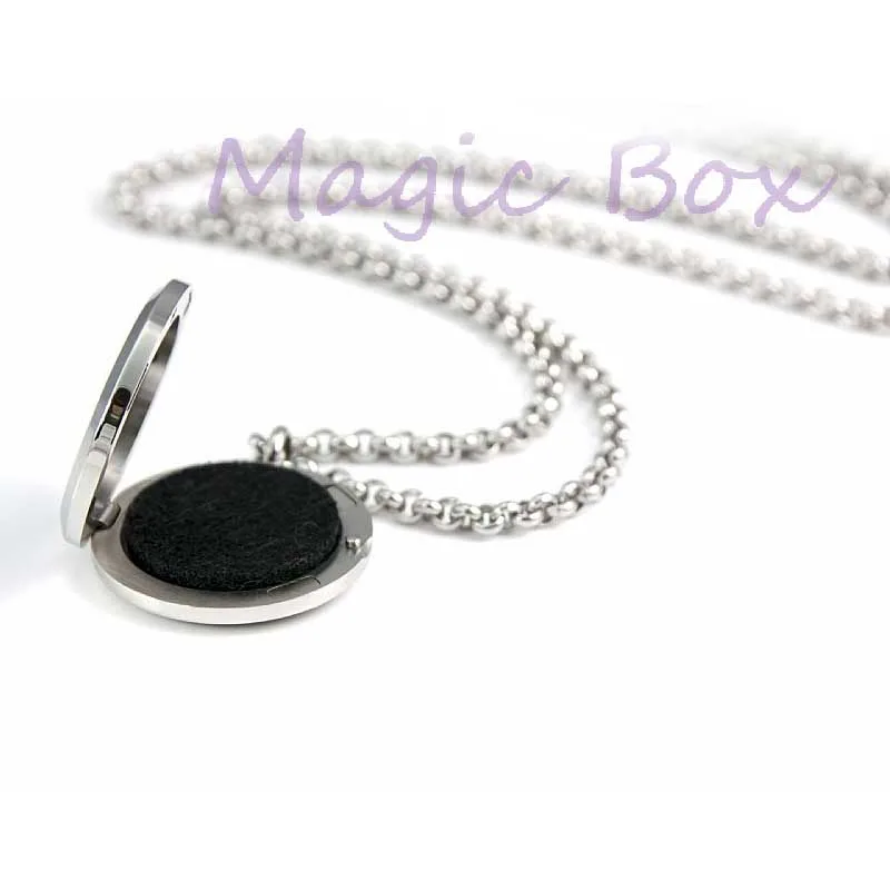 Женское Ожерелье из нержавеющей стали 316L с 8 ватными подушечками|oil diffuser necklace|locket