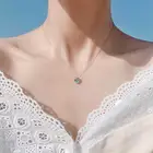 Женское ожерелье из серебра 925 пробы с подвеской в виде слезы русалки