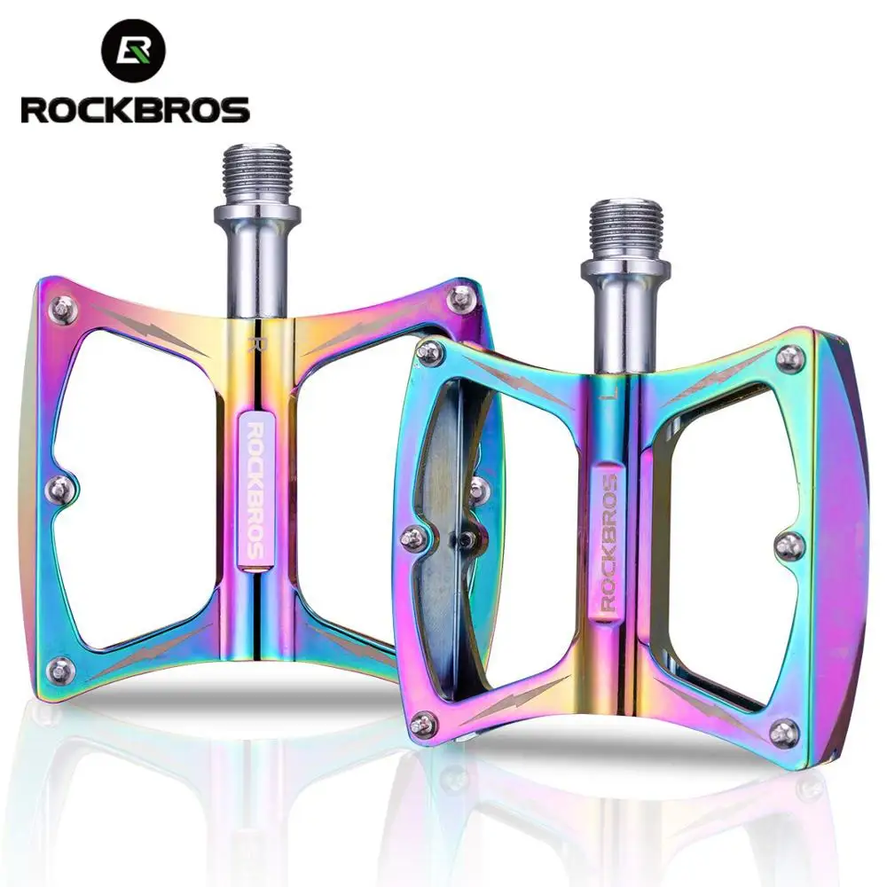 

ROCKBROS Pedales Bicicleta Mtb 9/16"Waterproof Aluminum Alloy Anti-slip Sealed Bearing Bicycle Pedals for BMX Accessories