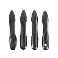 for toyota cross 2019 2021 car carbon fiber door handle cover trim decorative frame sticker without keyhole accessories