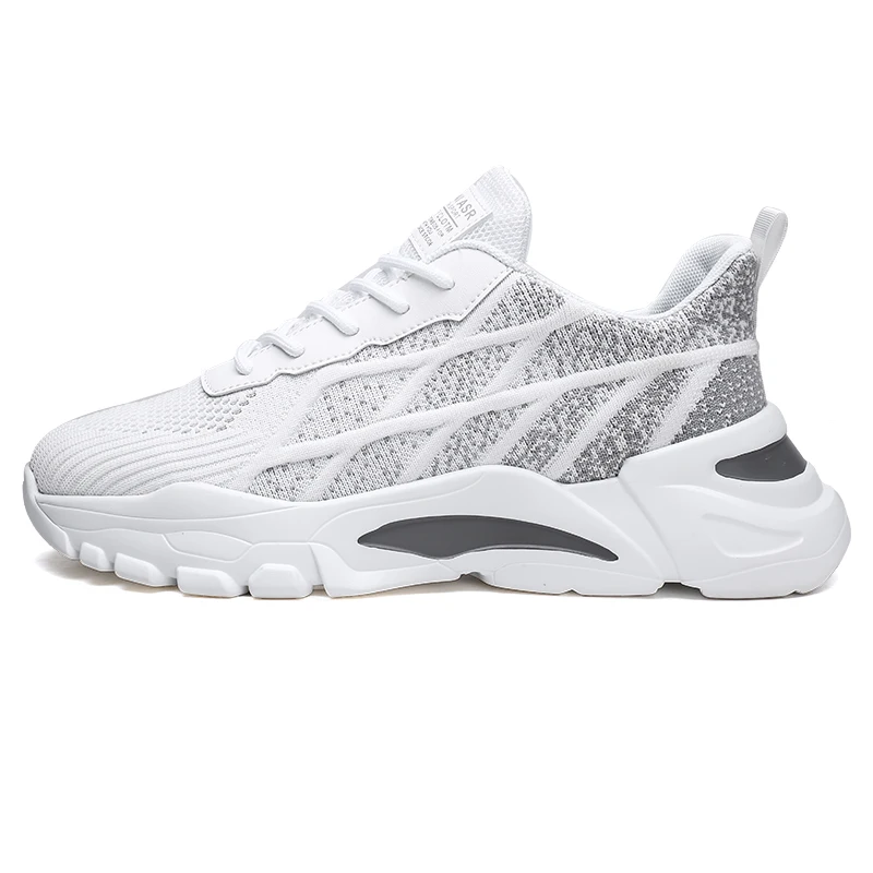 

Running Shoes Man Trainers Sport Shoes Outdoor Walkng Jogging Shoes Trainer Athletic Shoes Male Men Sneakers Gray Platform Shoes
