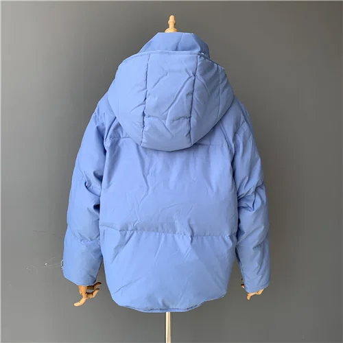 Blue MAOMAOFUR женский пуховик на утином пуху, зима, Модная стильная Толстая парка с воротником из натурального меха, теплая верхняя одежда на белом утином пуху - Цвет: Blue