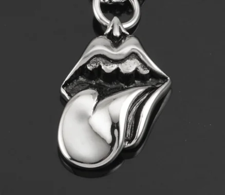 

Regalrock Rock Tongue Pendant Hip Hop Band The Rolling Stones Lip Necklace Jewelry Fashion Hot Punk Night Club Charm