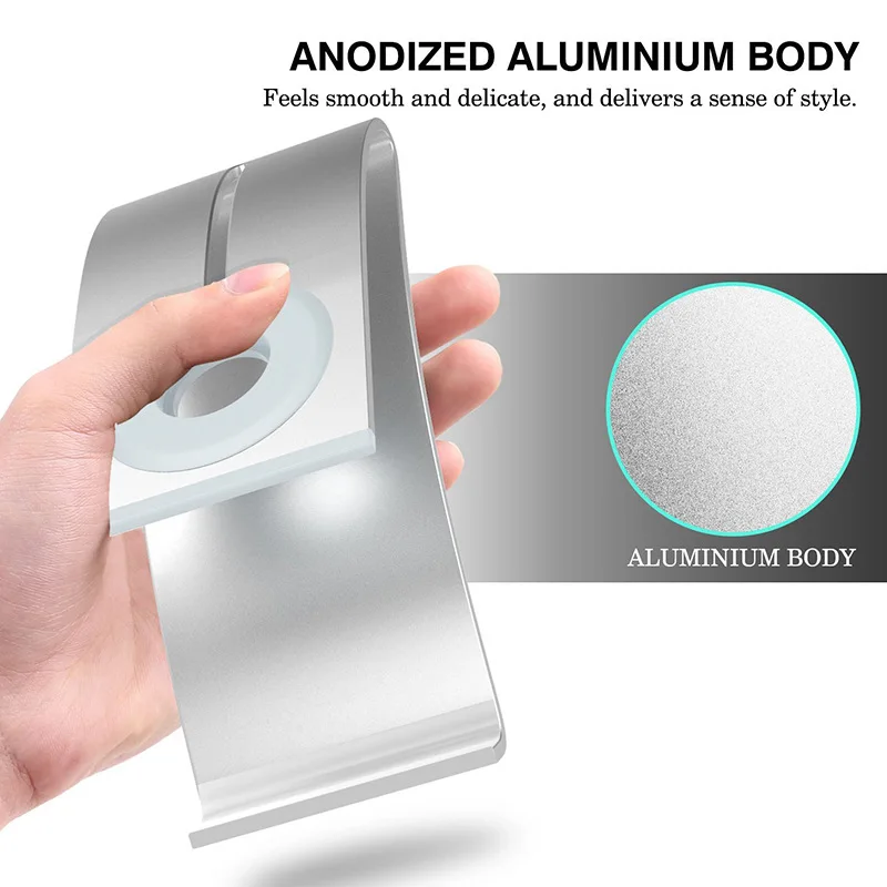 

AUJA Fast Charger 2 In 1 Holder Mobile Phone Support For Ios Watch For Iphone Universal Adjustable Metal Desktop Phone Holder