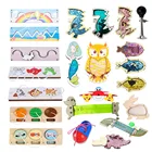 Детская занятая доска сделай сам, аксессуары, игрушки Монтессори, детская деревянная головоломка для обучения, развивающая игрушка для детей