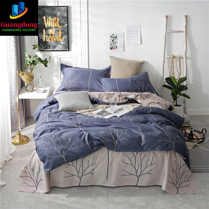 

Simple 3/4pcs Bedding Sets Duvet Cover adult Bed Sheets Pillowcases twin full queen king Comforter cover fashion tree bedclothes