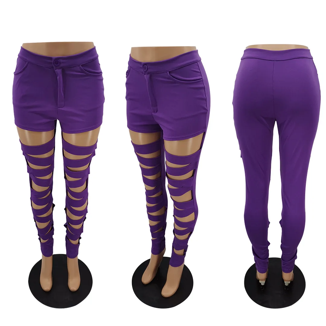 

M6509 European and American women's clothing fabric sexy women's pants