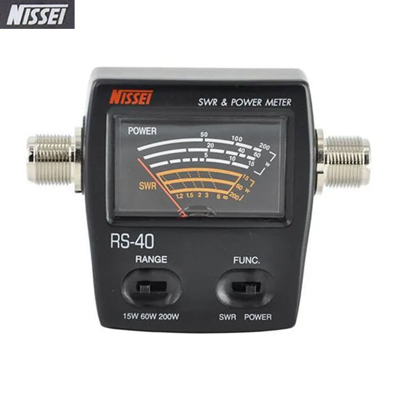 Оригинальный NISSEI RS-40 SWR Ватт метр 125-525 МГц UHF/VHF М Тип разъем RS40 цифровой Мощность