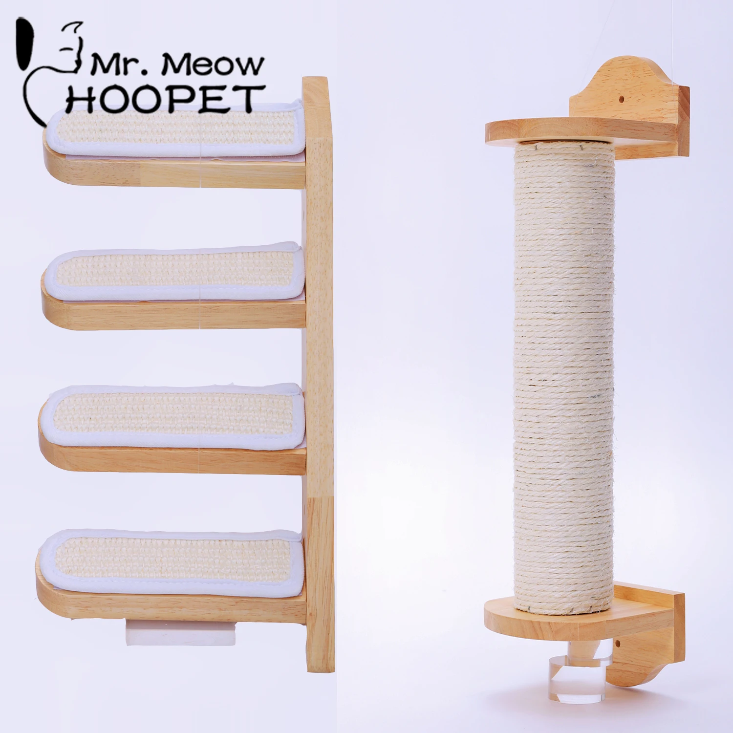 Игрушка для ползания из массива дерева Hoopet домашних животных настенное