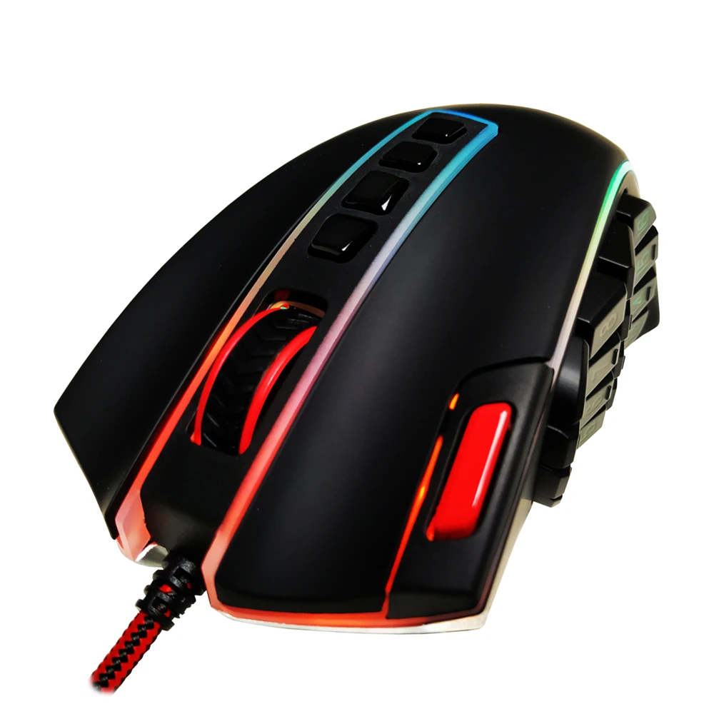 

Redragon M990 Gaming Mouse with Side Buttons High-Precision Programmable Gamer Mouse 24000 DPI 16 Side Buttons for PC MMO FPS