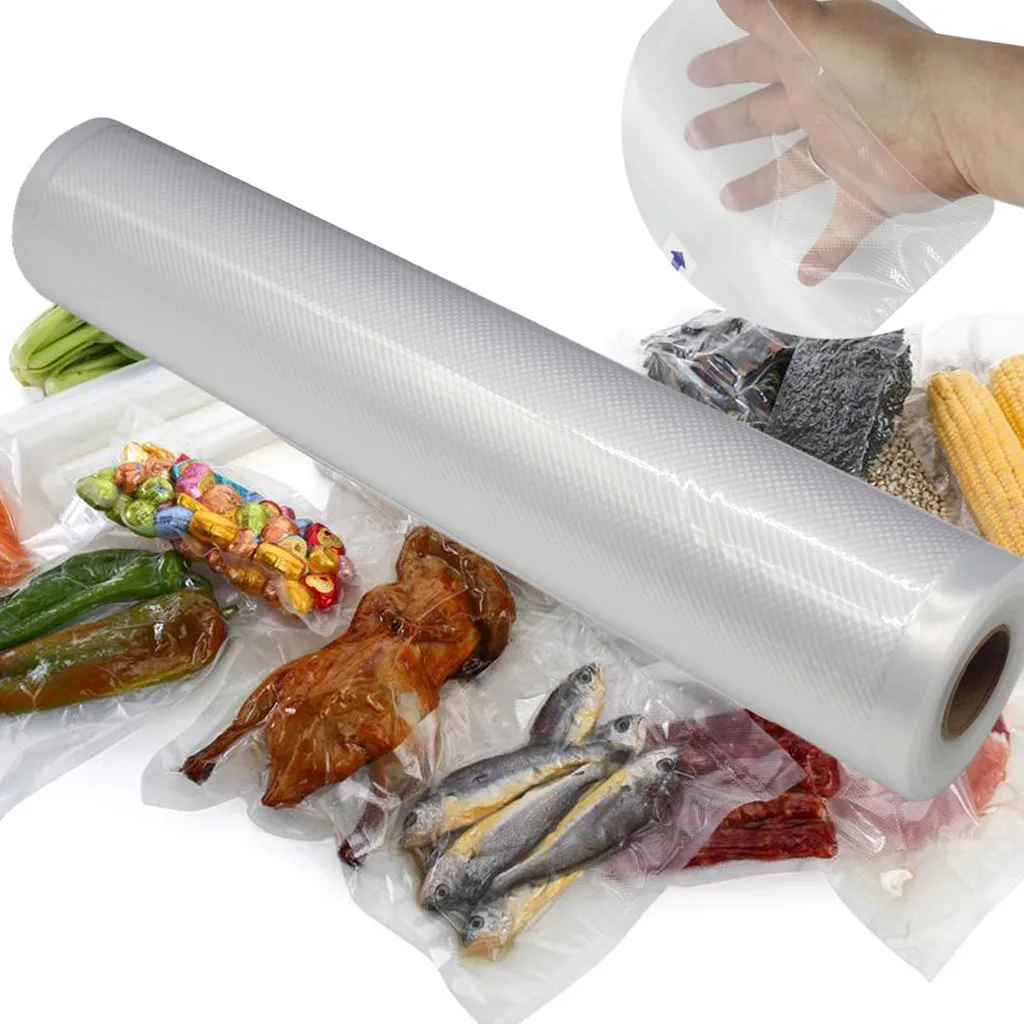 

Vacuum Fresh Food Shield Bag Rollers Food Storage Bags Kitchen Packaging Tool