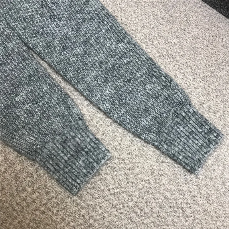 

Luxury Designer Brand Knitted Pullovers for Women Peter Pan Collar Bow Loose Knitted Sweater