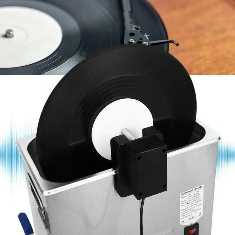 

Ultrasonic Cleaner Rack Portable Accessories with Adjustable Power Rotation Record Album Holder Vinyl Record Cleaner
