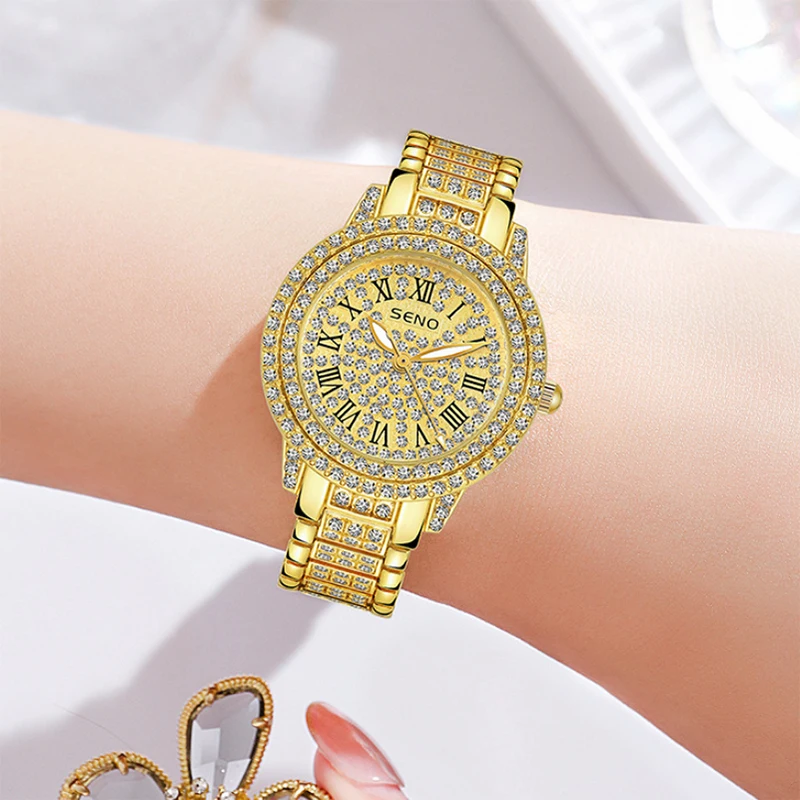 Luxury Quartz Watches Fashion Watches For Women Diamond Setting Waterproof Luxe Montre Femme Relogio Feminino Gifts Dropshipping enlarge