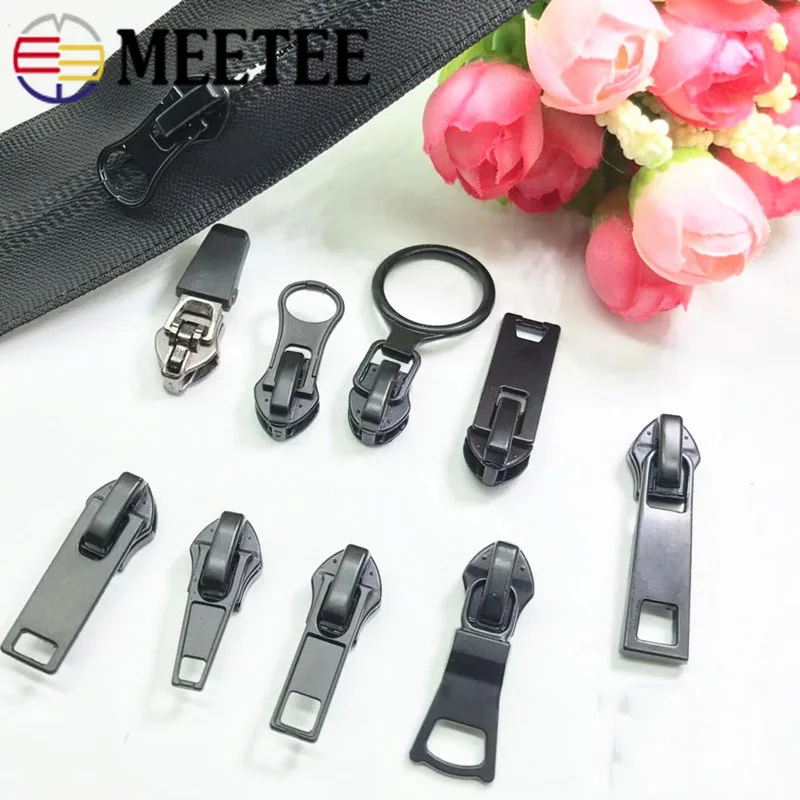 Meetee 10 шт. 5 # нейлоновые застежки молнии обратная Водонепроницаемая невидимая