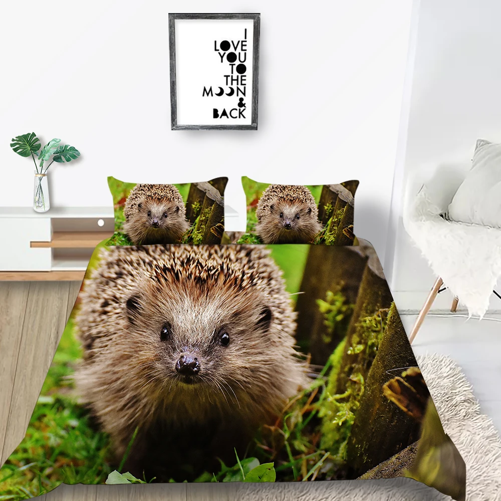 Комплект постельного белья Hodgehog Модный милый реалистичный большого размера с