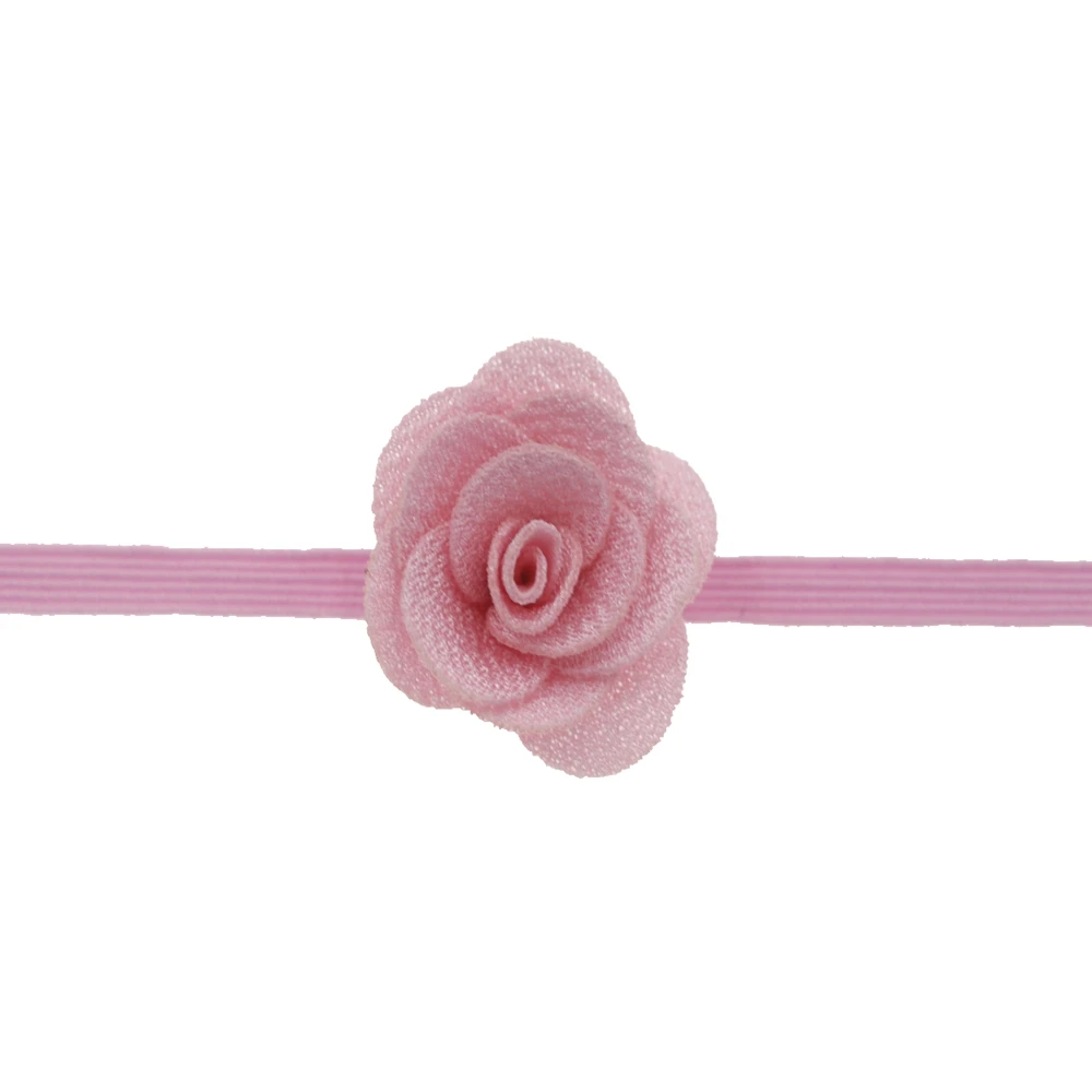 4cm baby headband Mini DIY Flowers Elastic Headband Kids Flower Chiffon Christmas Hairband Wedding Girls Hair Accessories | Аксессуары