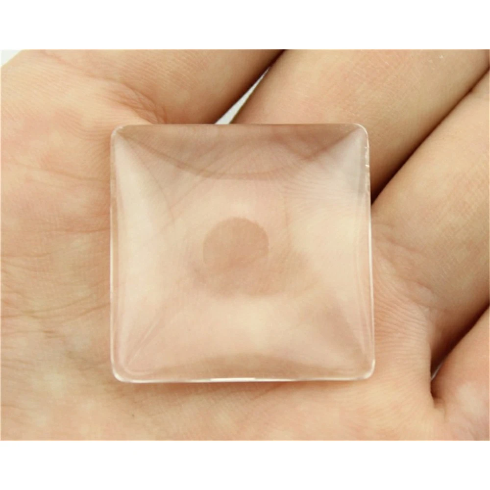 

WYSIWYG 10pcs 30mm 25mm 20mm 18mm 12mm Square 19x38mm 23x33mm Rectangle Flat Back Clear Glass Cabochon For Jewelry Making