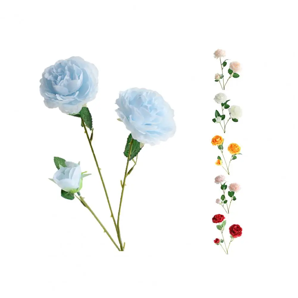 

Artificial Peony Flower Multi-use Bright-colored Faux Silk Flower Simulation Rose Display Plant for Gifts Home Decoration