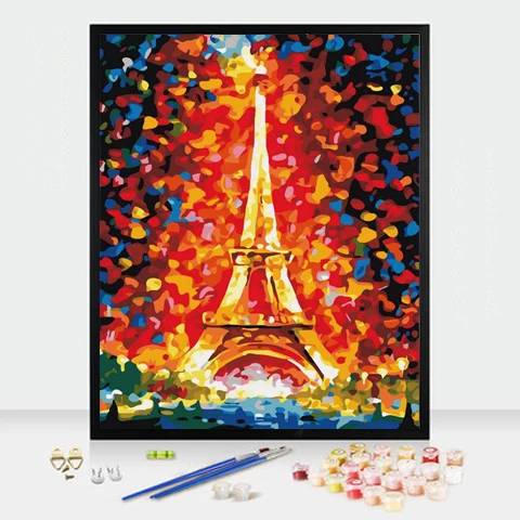 Красивая Жизнь Arcylic живопись по номерам на холсте Настенная картина с пейзажем