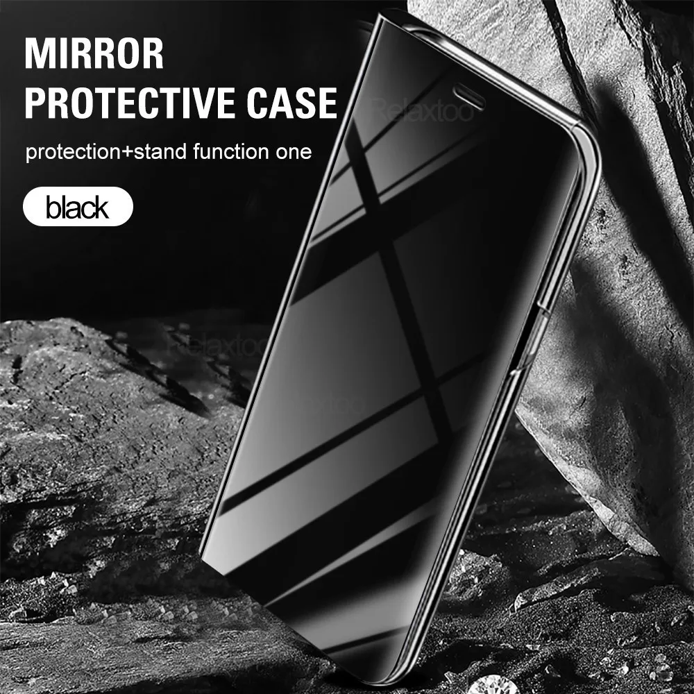 REDMI NOTE 9S CASE УМНЫЙ ЗЕРКАЛЬНЫЙ ФЛИП КЕЙС ДЛЯ XIAOMI 9 PRO MAX 8 T A 8T 8A NOTE8 NOTE9 S СТОЙКА КНИЖКА ТЕЛЕФОН КОВЕР КОК.