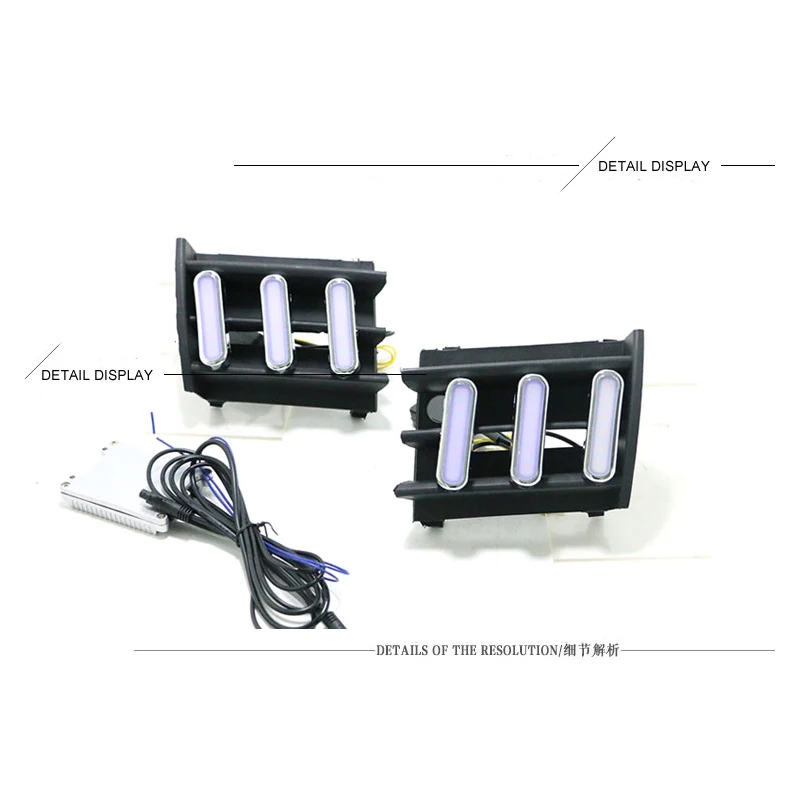 Дневные ходовые огни для стайлинга автомобиля светодиодные дневные