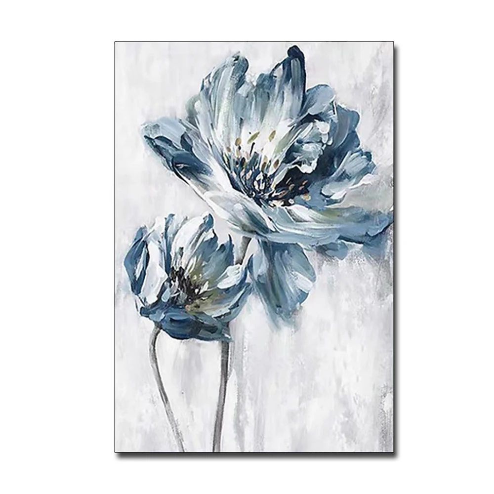 

Large Size Abstarct Flower hand painted canvas oil paintings Wall Art Living Room Home Decoration Canvas Oil Painting Unframed