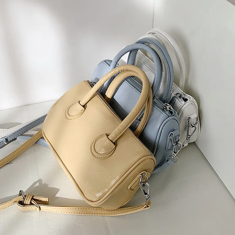 

Fashion Design Ladies Crossbody Bag Vintage PU Leather Women Shoulder Messenger Bags Luxury Female Small Tote Purse Handbags