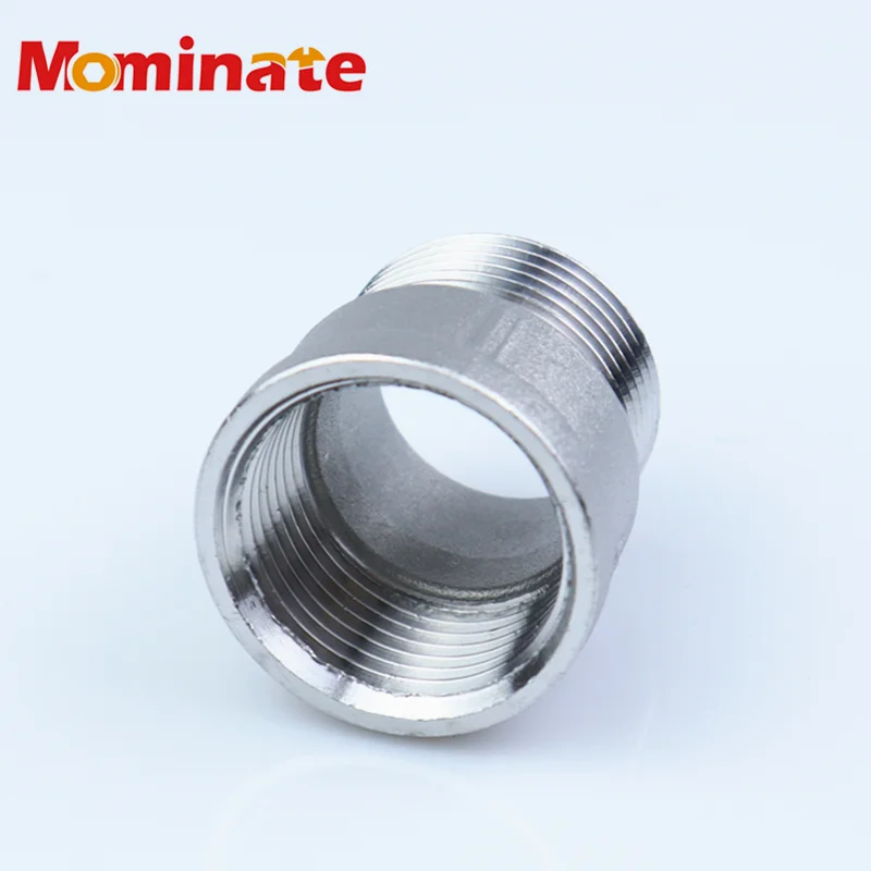 Dn8 Dn15 Dn20 Dn25 304 Трубопроводная арматура из нержавеющей стали 3/8" 1/2" 3/4" 1" 1-1/4" 1-1/2" Резьбовое соединение BSP от мужской к женской трубке.