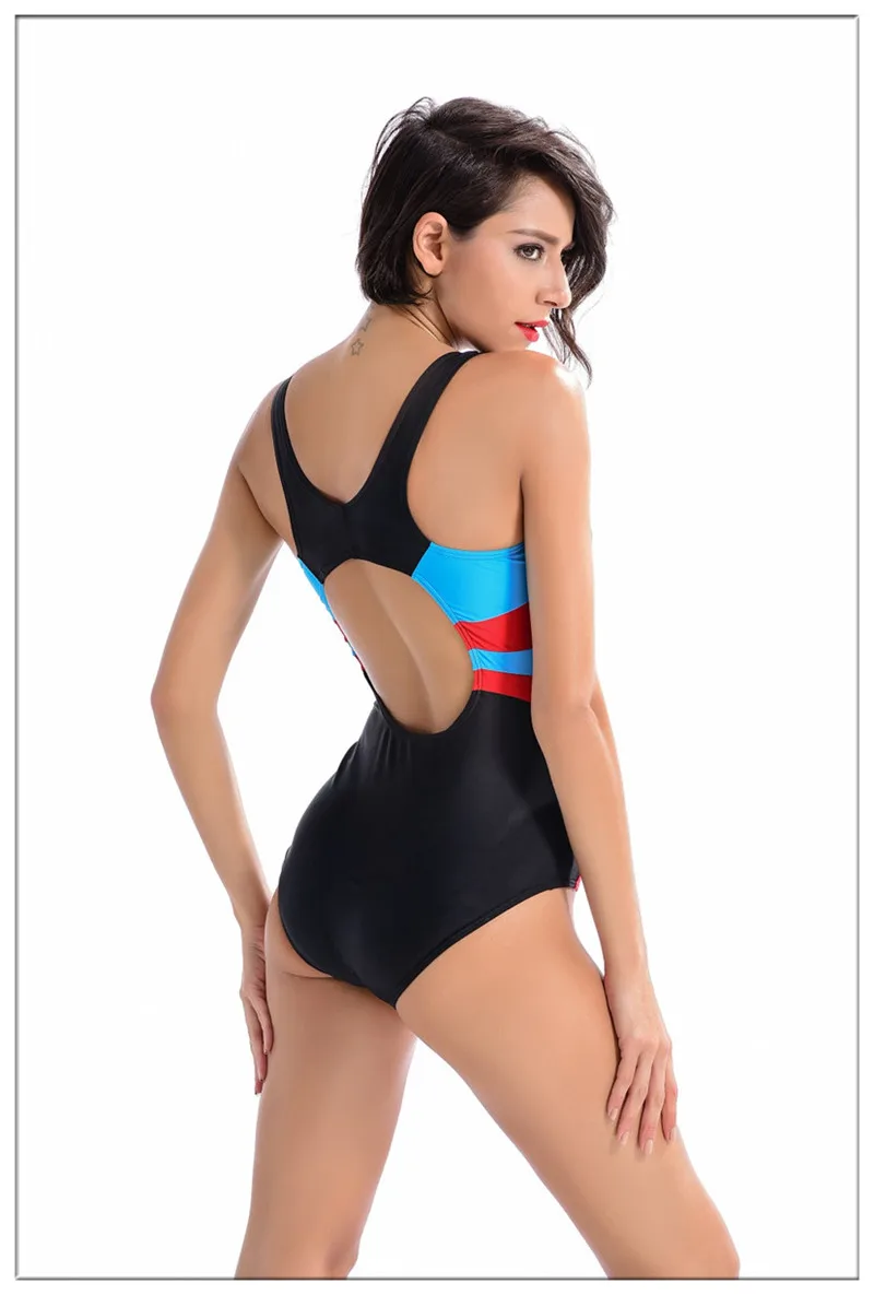 S-5XL размера плюс сдельный купальник женский спортивный сексуальный maillot de bain боди с открытой спиной купальные костюмы